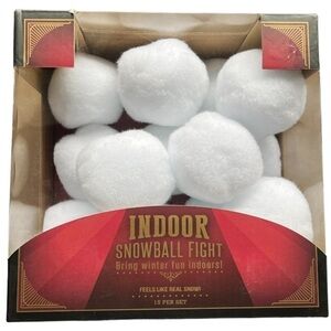 Indoor Snowball Fight - Fun Family Game – Soft Plush Snowballs